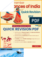 Quick Revision PDF Trick To Remember Folk Dances of India Simplicrack