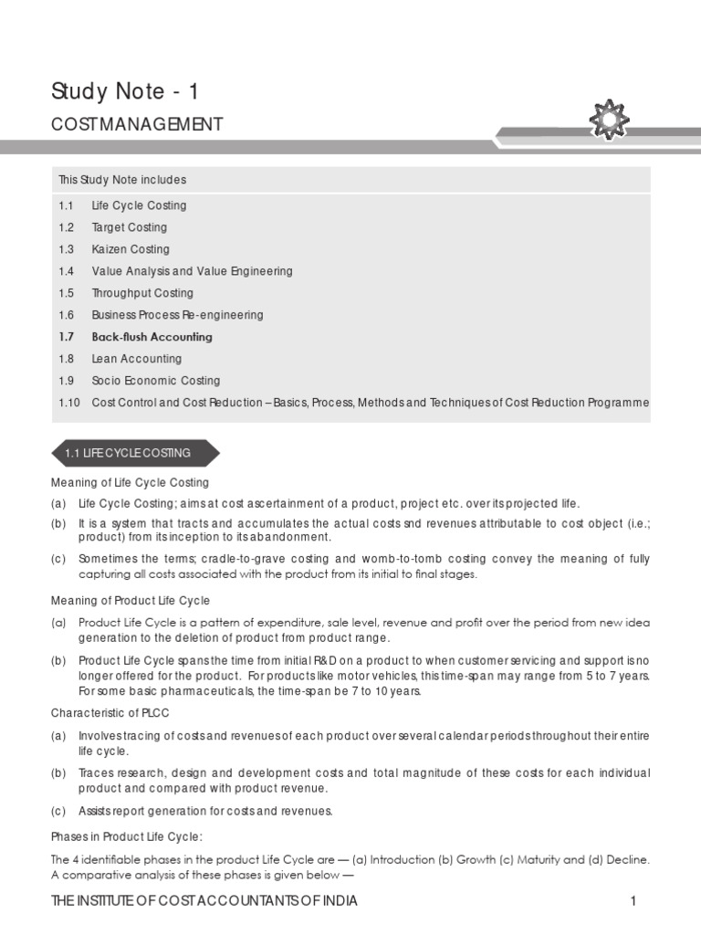 Cost ing pdf cost accounting profit economics 