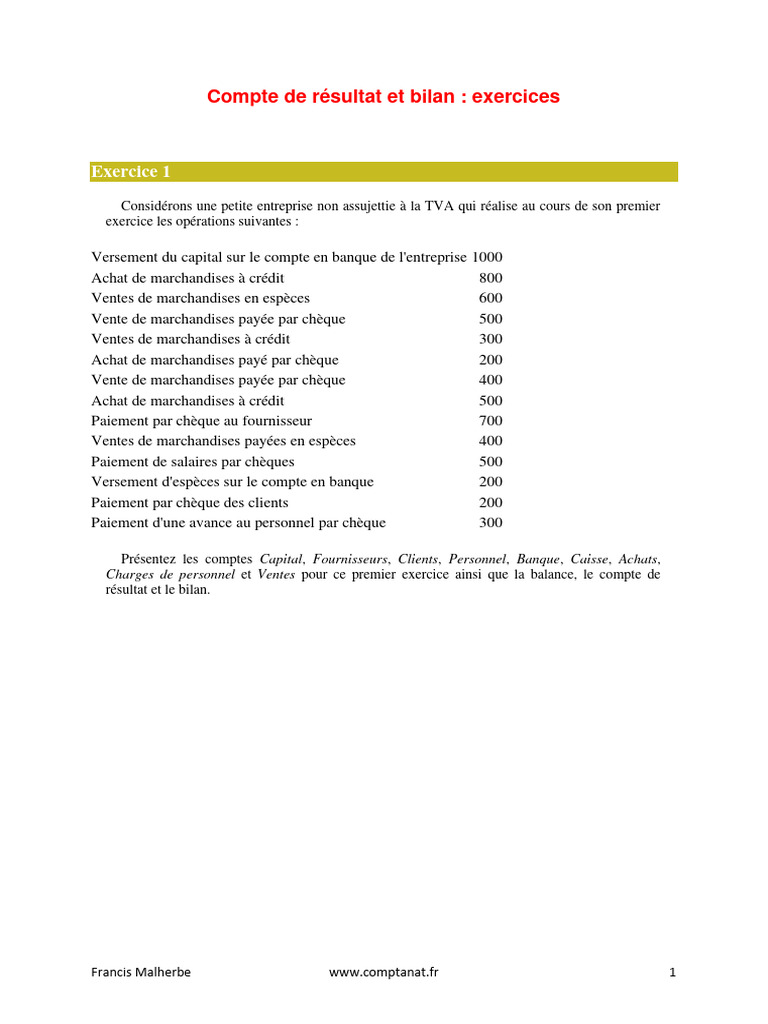 Compte de résultat et bilan d'association | PDF | Banques | Bilan comptable