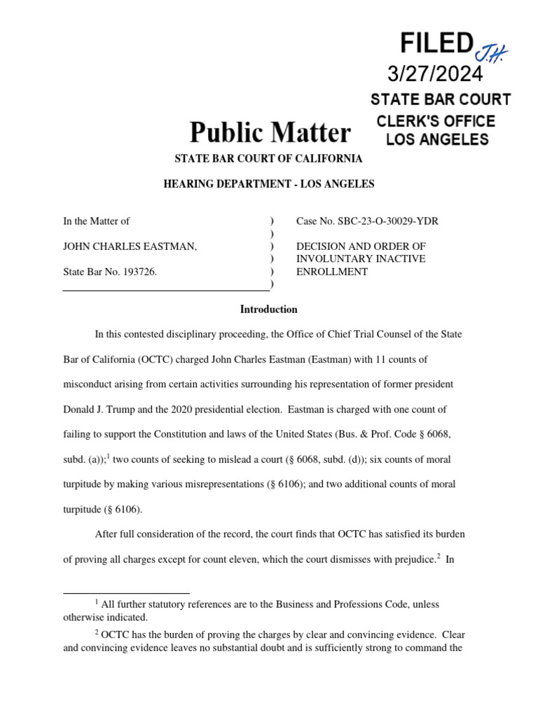 SBC 23 o 30029 Decision Trial, PDF, Postal Voting