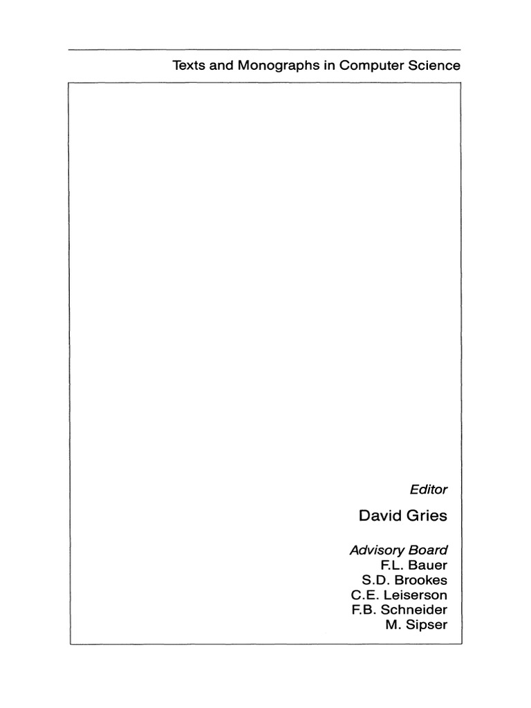 The Design and Analysis of Algorithms - Dexter C. Kozen (1991) | PDF
