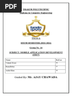 Mr. Ajay Chawada: Thakur Polytechnic Diploma in Computer Engineering