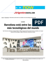 Barcelona Ciudad Tecnológica Del Mundo