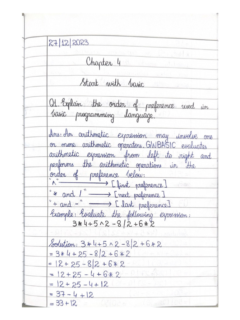Computer class 8 chapter 4 start with basic pdf