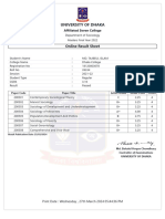 Result Archive - 7 Colleges Affiliated With University of Dhaka