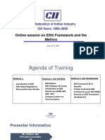 ESG Framework Metrics - Day 1