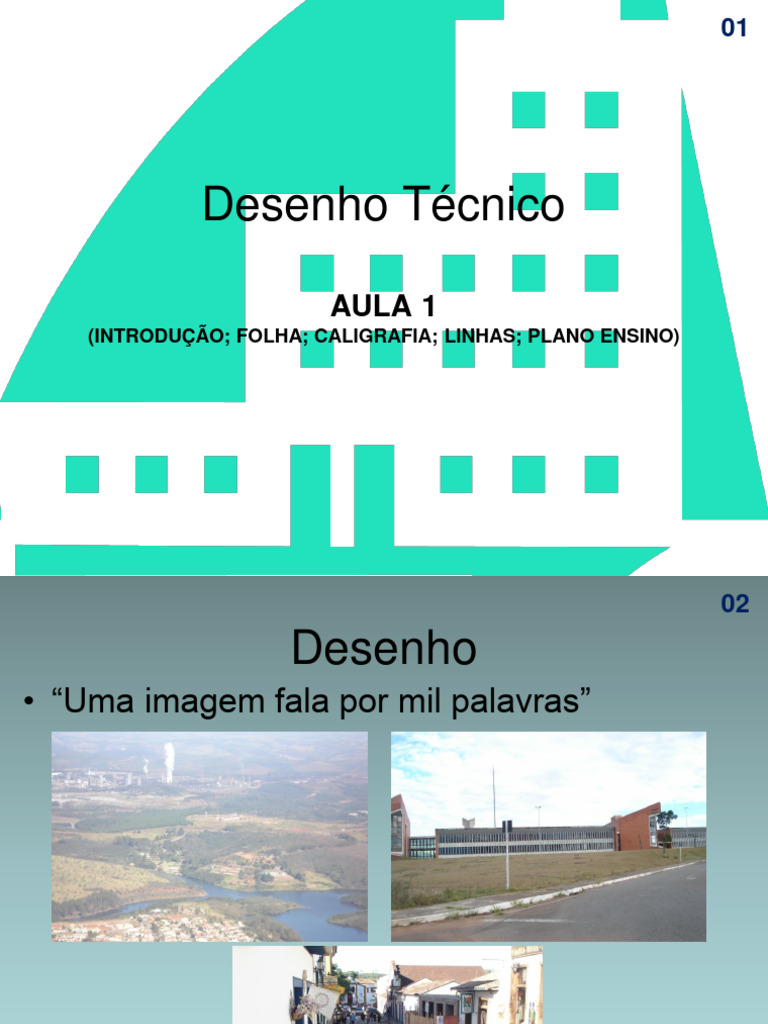 Aula 1 - Introdução A Disciplina Desenho Técnico | PDF