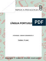 Língua Portuguesa - 7º Ano