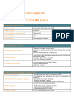 Fiche de Poste Modele