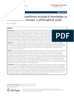 On The Role of Traditional Ecological Knowledge As A Collaborative Concept: A Philosophical Study