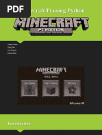 Minecraft Pi Using Python