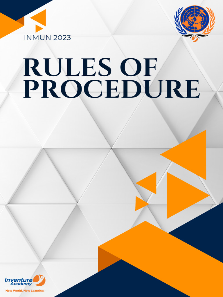 INMUN 2023 Rules and Procedures | PDF | Committee | Phrase