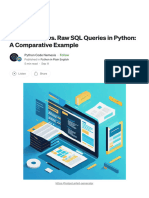 SQLAlchemy vs. Raw SQL Queries in Python: A Compa