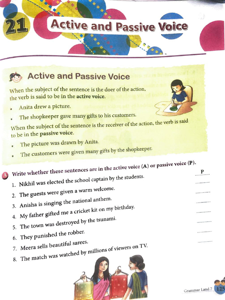 Active and Passive Voice for Grade 7 | PDF | Verb | Subject (Grammar)