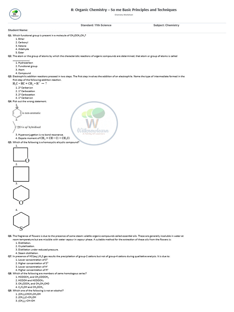 ORGANIC CHEMISTRY PRACTICAL QUESTIONS AND ANSWERS PDF visual data 4