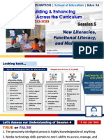 (Building and Enhancing New Literacies) Week 5 - New Literacies, Functional Literacy, and Multiliteracies