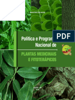 Politica Programa Nacional Plantas Medicinais Fitoterapicos