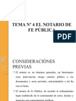 Derecho Notarial-Tema #4 El Notario de Fe Pública