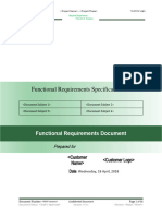Functional Requirements Specifications
