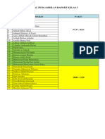 Jadwal Pengambilan Raport Kelas 3