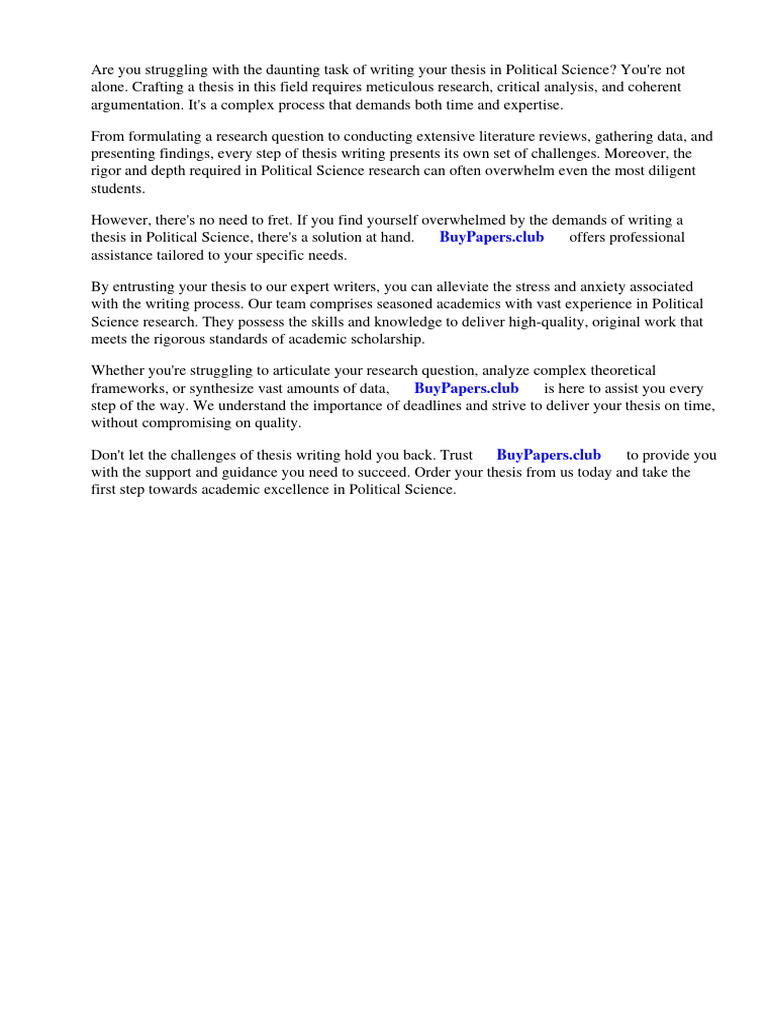 Research Paper in Political Science Download Free PDF Political
