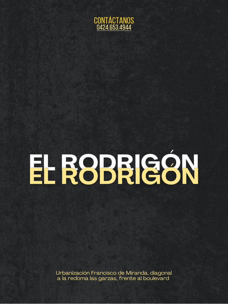El Rodrigón: Contáctanos | PDF | Cocina norteamericana | Alimentos