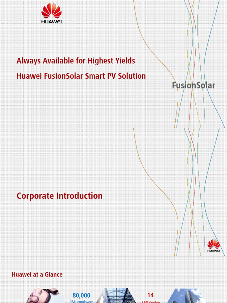 Huawei Fusionsolar Smart Pv Solution Pdf Research And Development