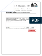 Fiche Signalement Eleve