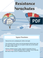 Air Resistance and Parachutes Homework