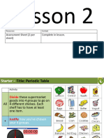 Lesson 2 The Periodic Table