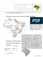 Atividade para Especiais Capitais e Algumas Vegetações