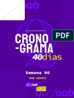 Semana 6 - Cronograma