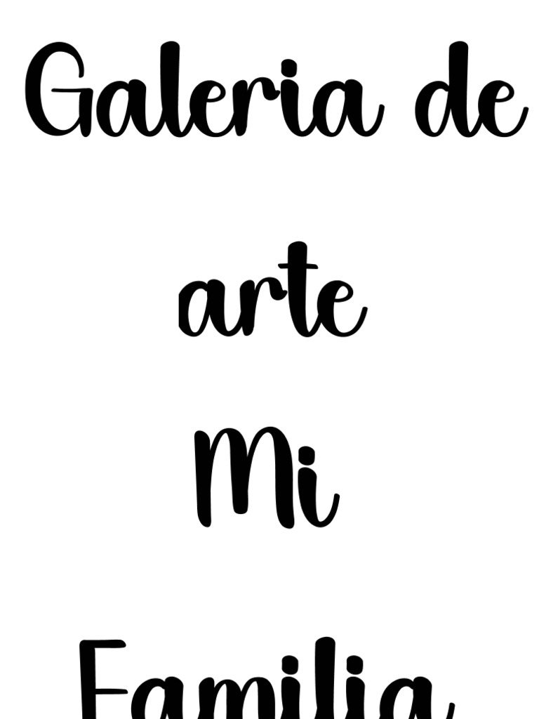 Letras Familia | PDF