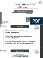 Physiology Practical Simple and Dynamic Spirometry.