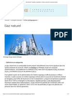 Gaz Naturel - Formation, Exploitation, Histoire, Production Et Consommation