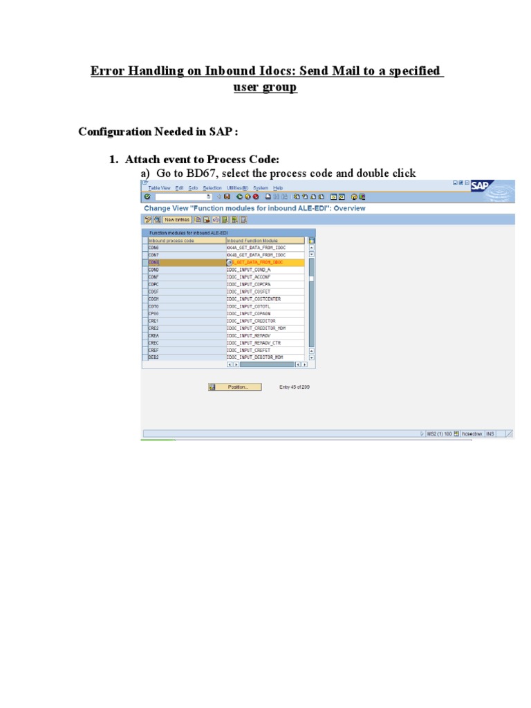 Error Handling on Inbound Idocs