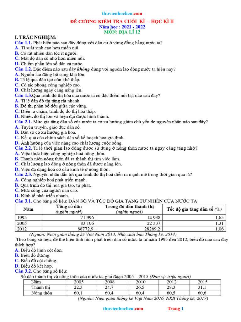 Địa Lí 13 | PDF