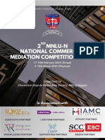 Rulebook 2nd National Commercial Mediation Competition