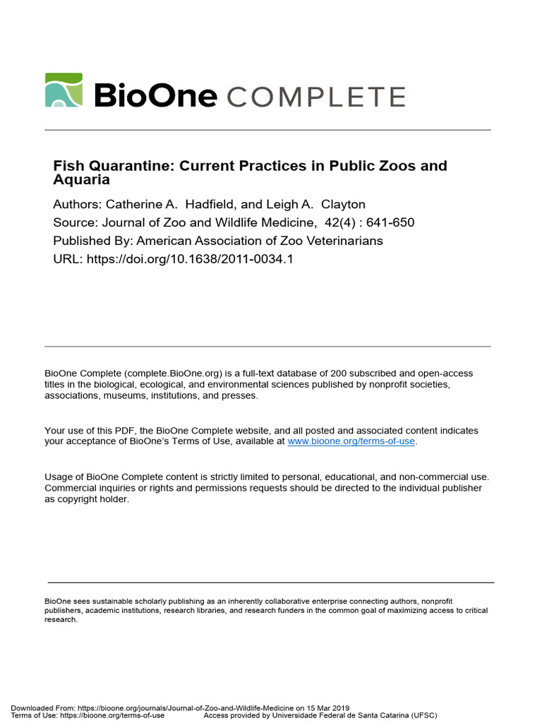 Fish Quarantine 2011 | PDF | Spearman's Rank Correlation Coefficient ...