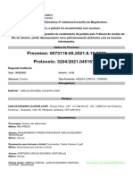 Protocolo Habeas Corpus Carlos Eduardo Ventura de Souza