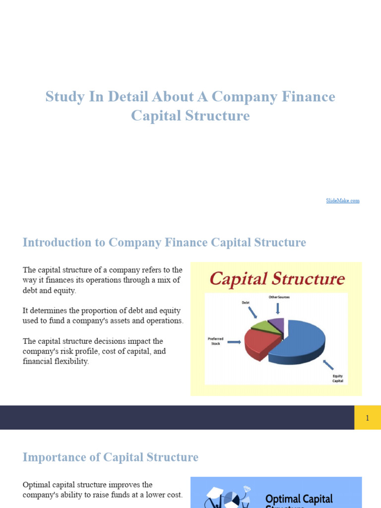 Understanding Company Capital Structure | PDF | Capital Structure ...