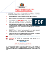 Matricula Profesional Auxiliar Enfermeria