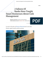 Business Cash Management Tips Following Multiple Bank Failures
