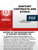 Sanitary Contracts and Ethics