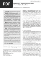 Anatomic Considerations of Superior Laryngeal Nerve During Anterior Cervical Spine Procedures