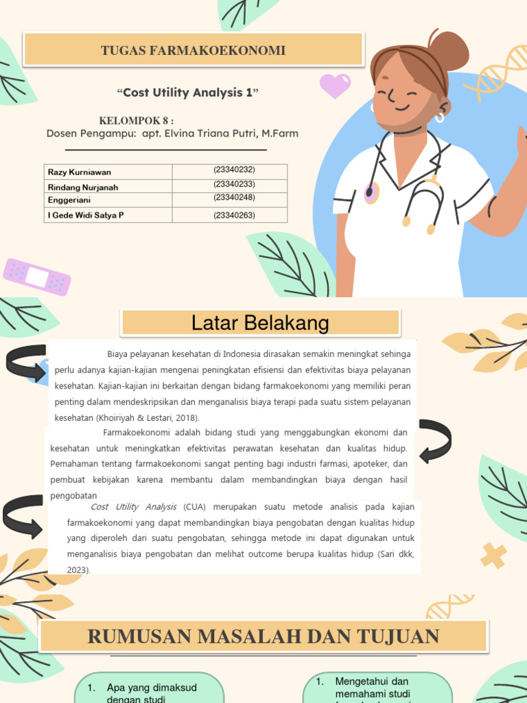 Analisis Cost Utility dalam Farmakoekonomi | PDF