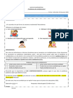 Problemas de Multiplicacion 4 Basico