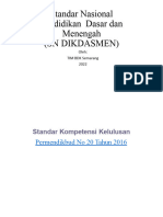 Standar Nasional Pendidikan Dasar Dan Menengah