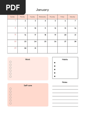 Cute Pink Weekly Schedule Planner