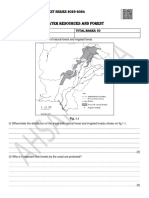 Water, Forest Test 50 Marks 2024